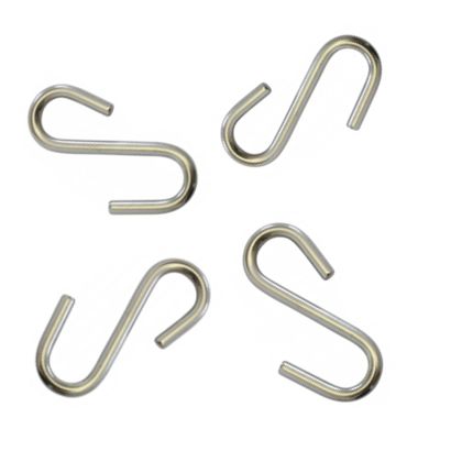 Steel S-Hooks, 4 Pack